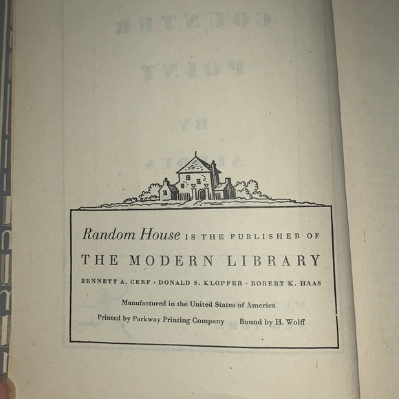 Point Counter Point book by Aldous Huxley pub 1928 - Picture 9 of 10